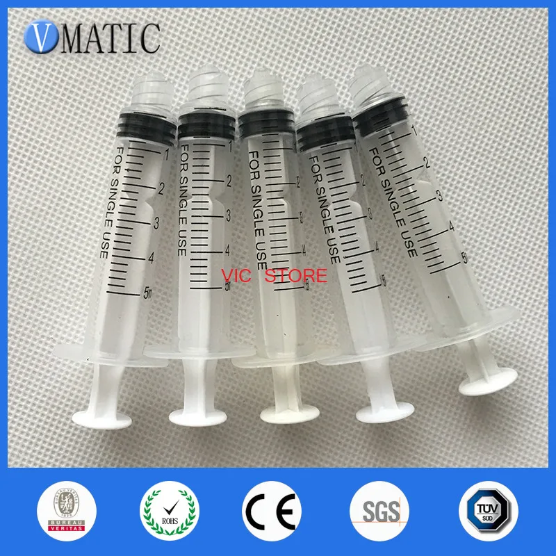 

Free Shipping 100Pcs High Quality Liquid Dispensing Syringes 5cc 5ml Plastic Glue Syringe