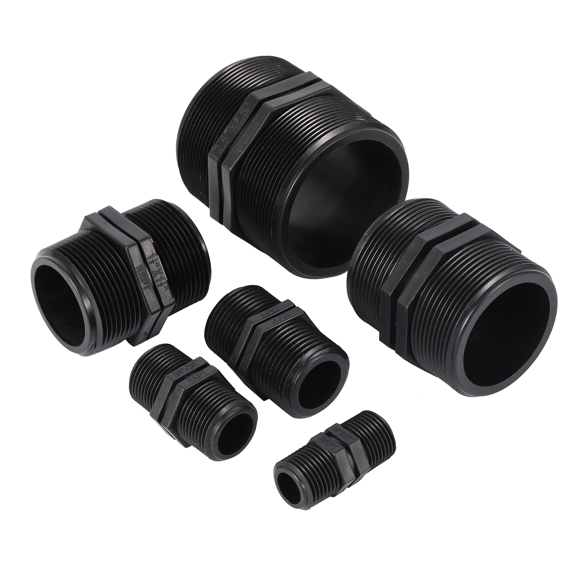 

1/2"3/4"1" 1.5" 2" 2.5 Inch Pipe Connection Fittings Male Thread Equal Adapter farm Irrigation Water Connector Coupling Fitting