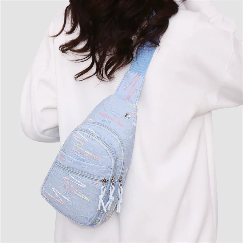 New Fashionable Large Capacity Crossbody Bag Women's Outdoor Casual Single Shoulder Bag Stylish Match City Simple Oxford Cloth