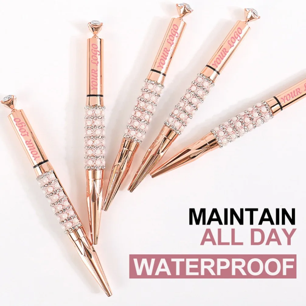 Black Eyeliner Quick Dry Waterproof High Pigment Long Lasting Smudge Proof Private Label Custom Logo Vegan Makeup Wholesale