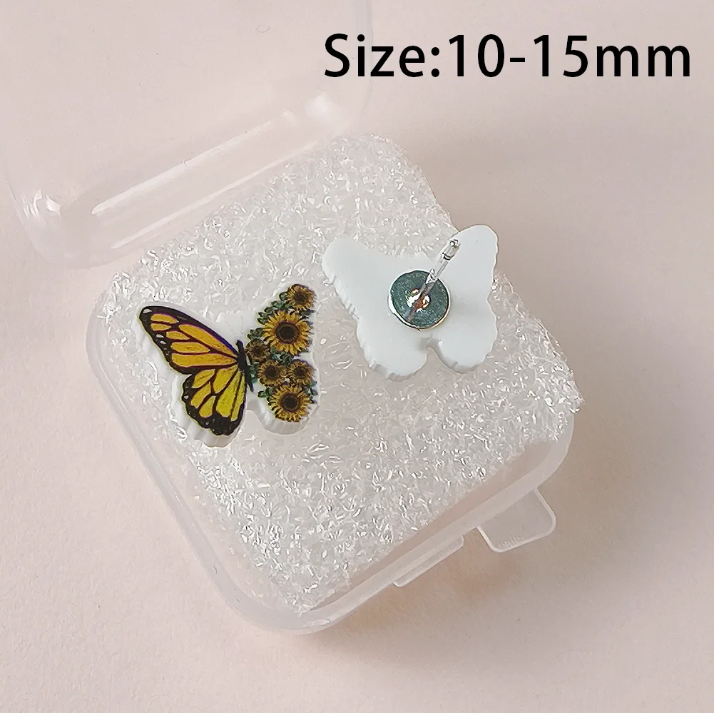 W Hot Sale Colorful Jewelry Acrylic Earring Stud Clay Cute Variform Resin Romantic For Girl Trendy Earring