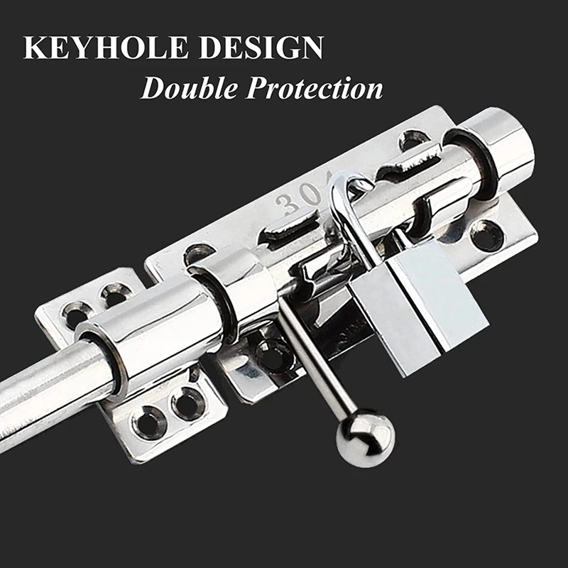 Slide Bolt Gate Latch Barrel Bolt Latch Heavy Duty Door Security Lock Thickened Door Latches Hardware For Barn Etc