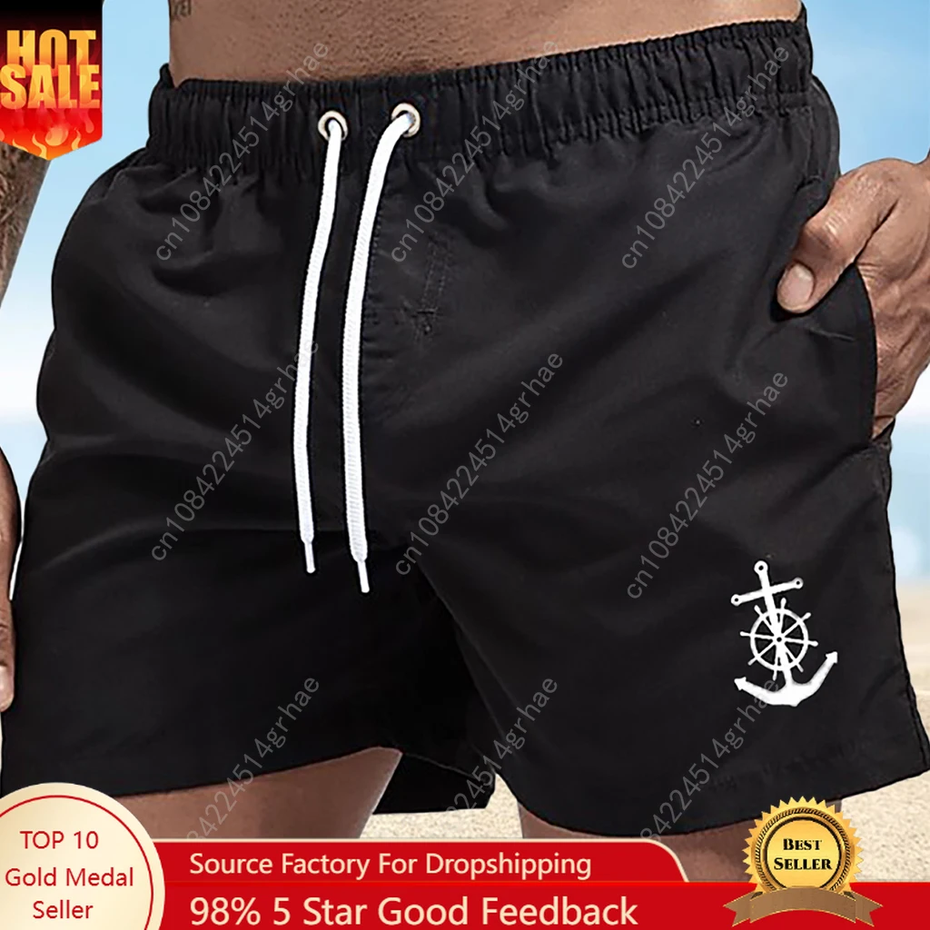 

Men's Swim Shorts Printed Swim Trunks Quick Dry Board Shorts Bathing Suit Breathable Drawstring With Pockets for Surfing Beach