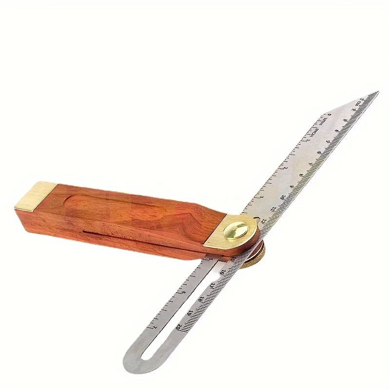 18/22cm Woodworking Scriber Dovetail  Multi Miter Angle Ruler Marking Jig Marking Gauge Polygon Bevel Angles Marking T-Ruler view 5