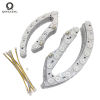 Doul Color LED Module 6W 8W 12W 18W 24W 30W 40W With Lens, 3000K 4500K 6500K Three Colors Light Source For Ceiling Lamp DIY