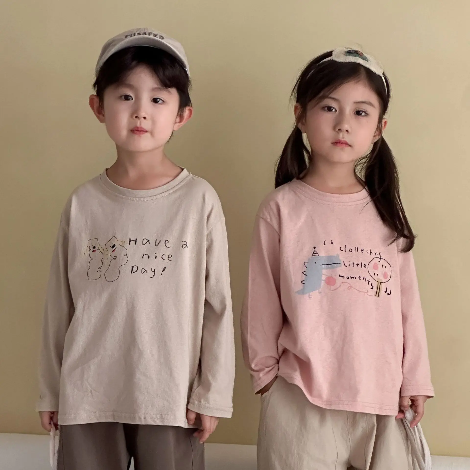 

2025 Autumn New Children Long Sleeve T Shirts Boys Girls Cartoon Print Pullover Baby Cotton Tops Kids Casual Bottoming Shirts