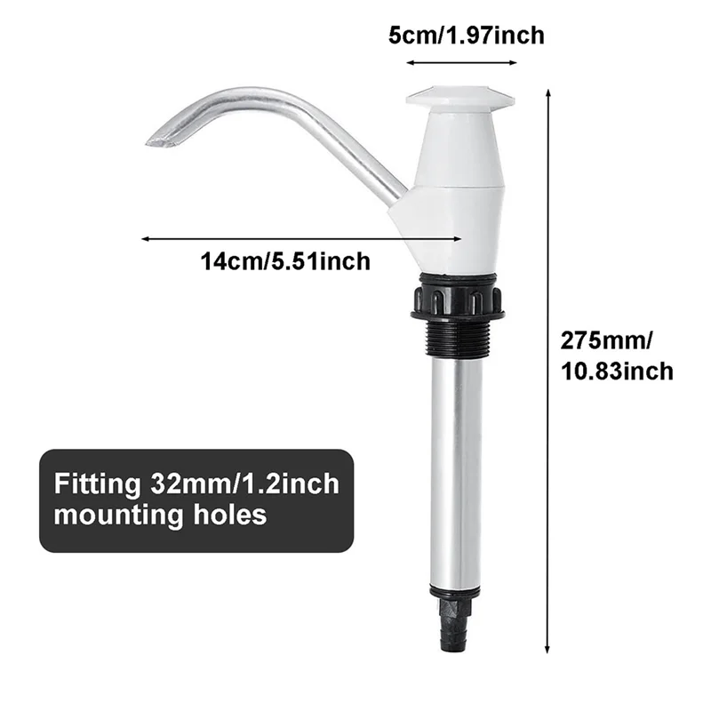 ABDJ-For Camping Trailer بالوعة الحنفية بالوعة المياه مضخة يدوية مناسبة ل Rvs والأنشطة الخارجية