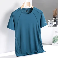 Camiseta de manga corta para hombre, ropa informal de secado rápido, de gran tamaño, 7XL, 8XL, para verano, 2024