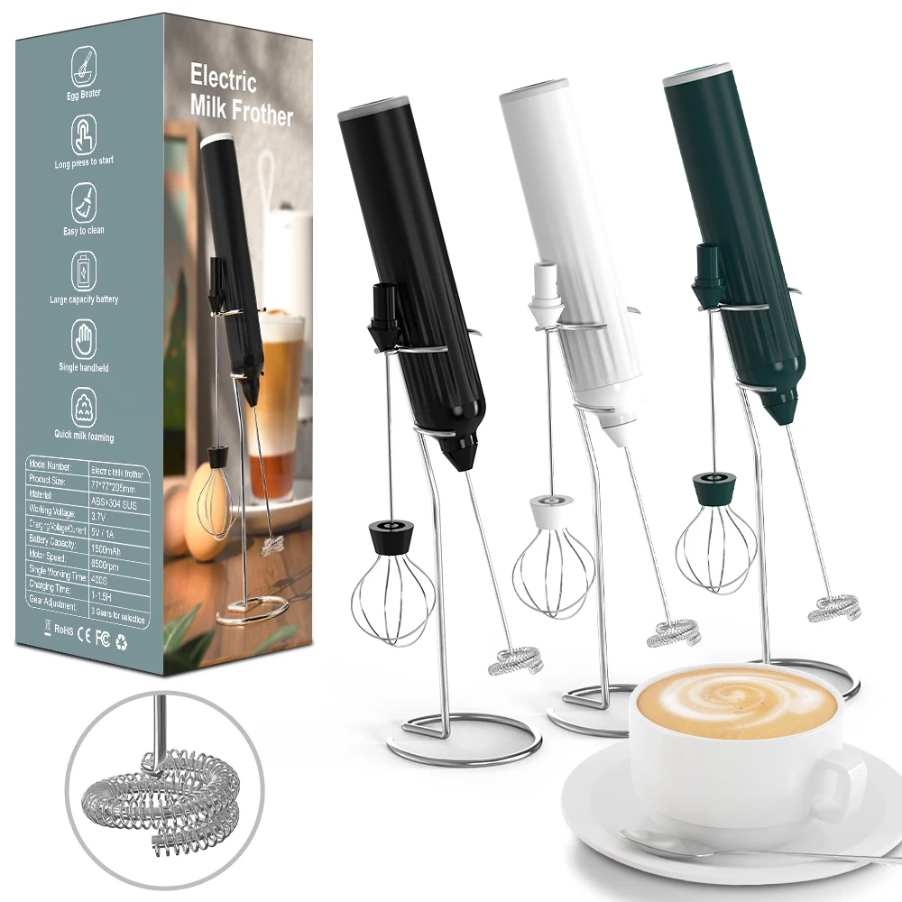 

Electric Hand Held Milk Frother For Coffee/latte/cappuccino/cream/hot Chocolate Milk Egg Beater Milk Frother