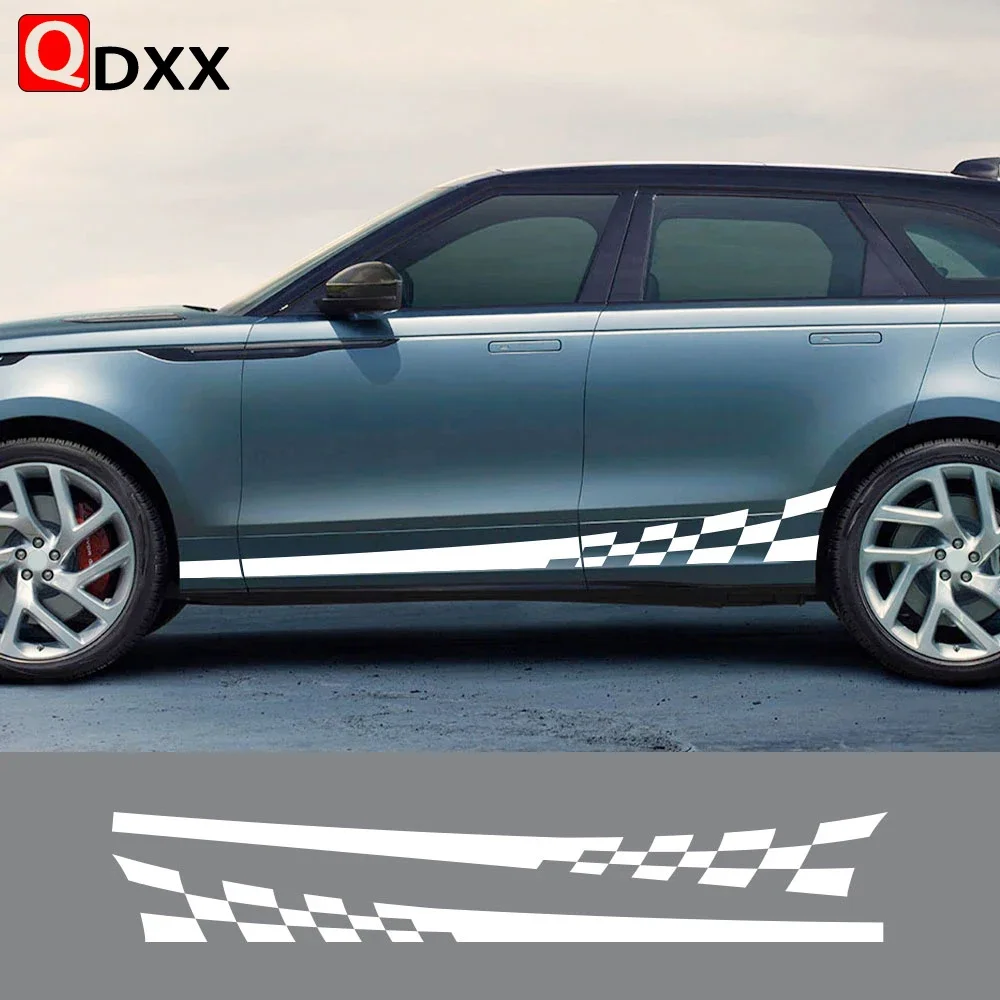 

For Land Rover Autogiography DISCOVERY EVOQUE FREELANDER SUPERCHARGED SVR VELAR Auto Accessories 2PCS Car Door Side Stickers
