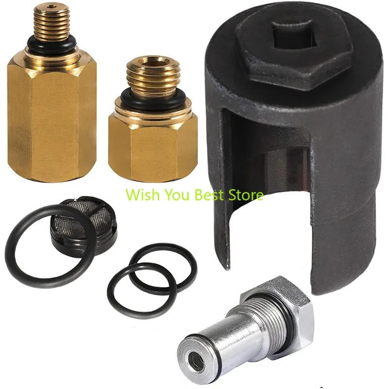 

Suitable for Ford 6.0L engine high-pressure fuel rail adapter leak test with sealing tool sleeve oxygen sensor