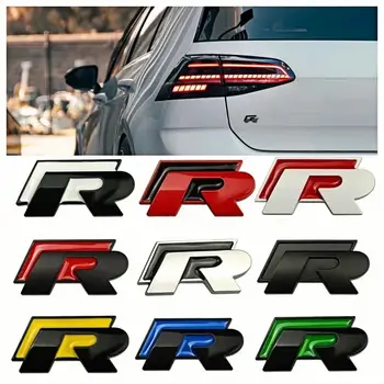 3D kovová černá samolepka na kufr auta s odznakem pro Volkswagen Golf R Line Polo Golf Passat Jetta Touareg 8 nejlepší prodej příslušenství k Touaregu - №6