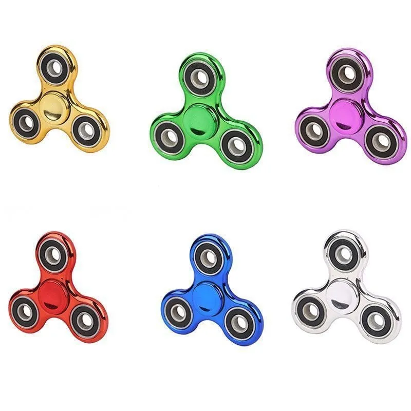 4 Bearing Fingertip Gyroscope Gold Plated Three Finger Rotation Stress Relieving Toy Educational Fun Fingertip Stress Relieving