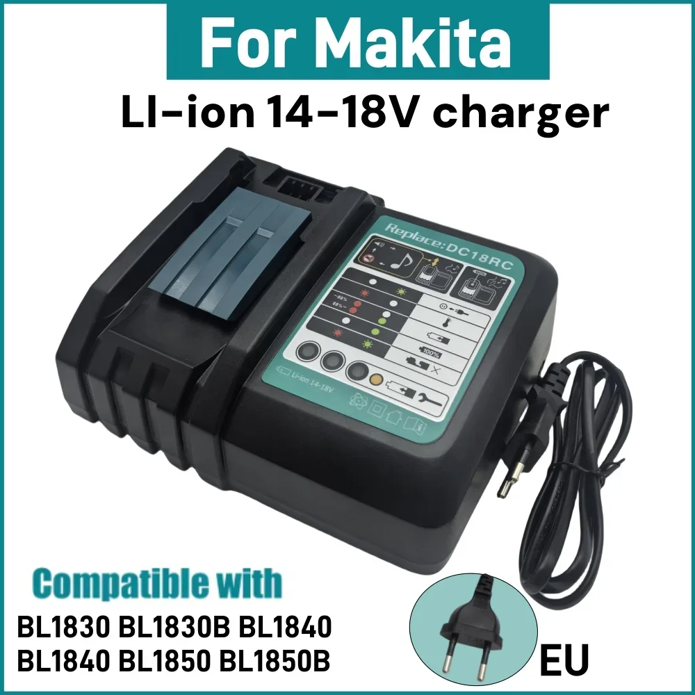 

For Makita 14.4V-18V Charger BL1815 BL1830 BL1840 BL1850 BL1440 BL1460 BL1860 BL1430 Tool Power Charger