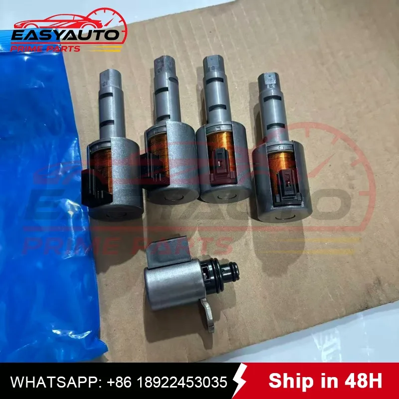 JF015E RE0F11A Transmission Valve Body Solenoid  CVT  Fits For Nissan Note Sentra 12-Up 5PCS Automobiles Parts（1 set）