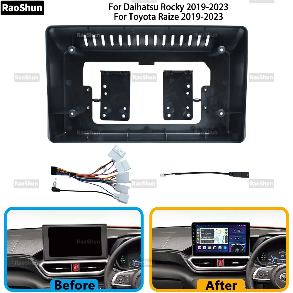 Car Android Radio Stereo Navigation Screen Frame For Daihatsu