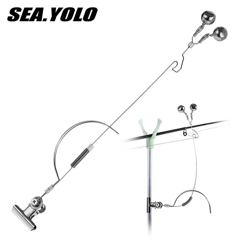 

Sea.Yolo 35cm/26g Stainless Steel Bell Sea Fishing Carp Fishing Casting Rod Alarm Bite Loop Alert Fishing Accessories