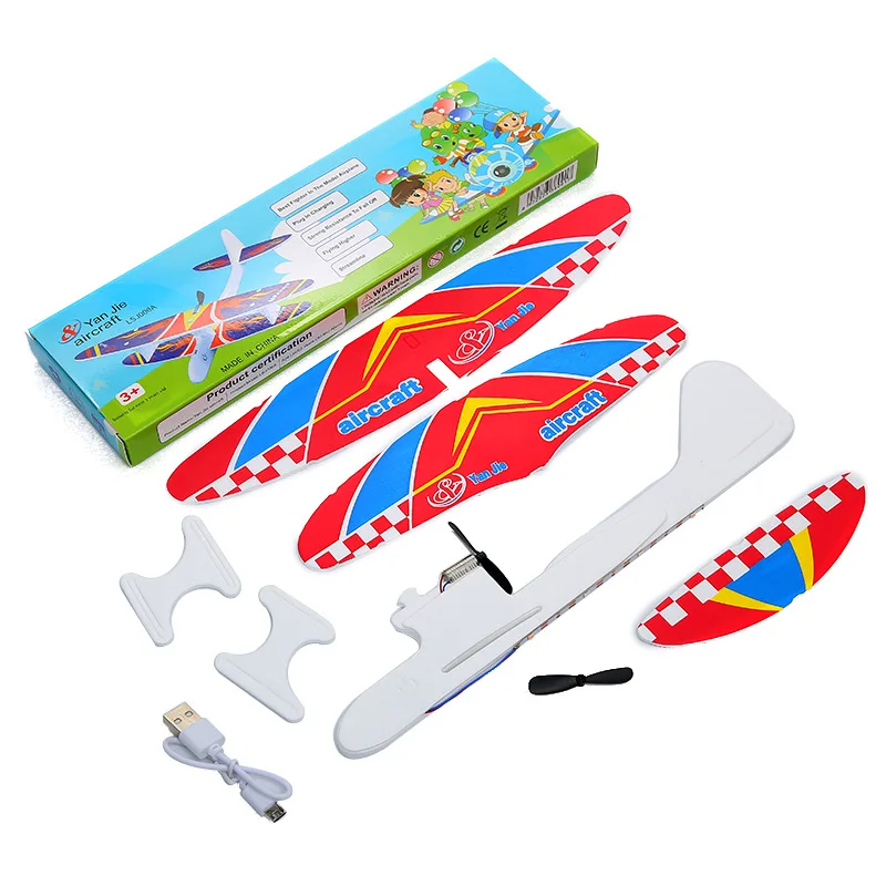 Hand Lanch Electric Powered Aircraft Airplane Hand Throwing Plane Outdoor Toy