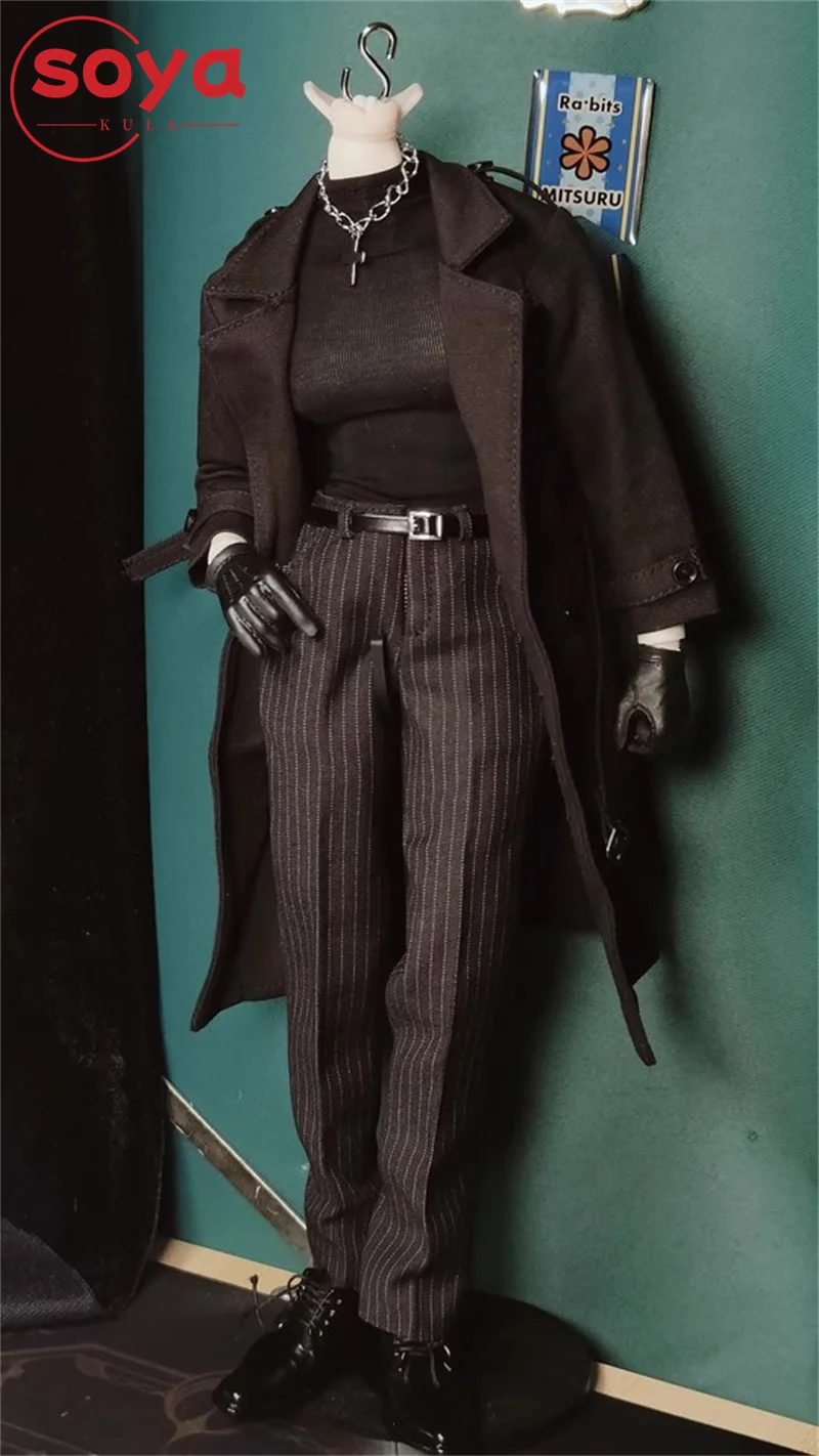 ATstory 1/6 Skala Männliche Windjacke Britischen Langen Mantel Kleidung Modell Fit 12'' 3Atoys Soldat Action Figur Körper Puppen