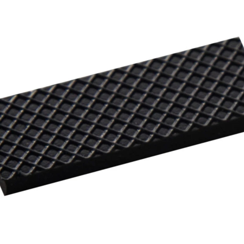 Mechanical keyboard anti slip foot pads, matte checkered silicone backing, raised pads, silicone rubber black and white