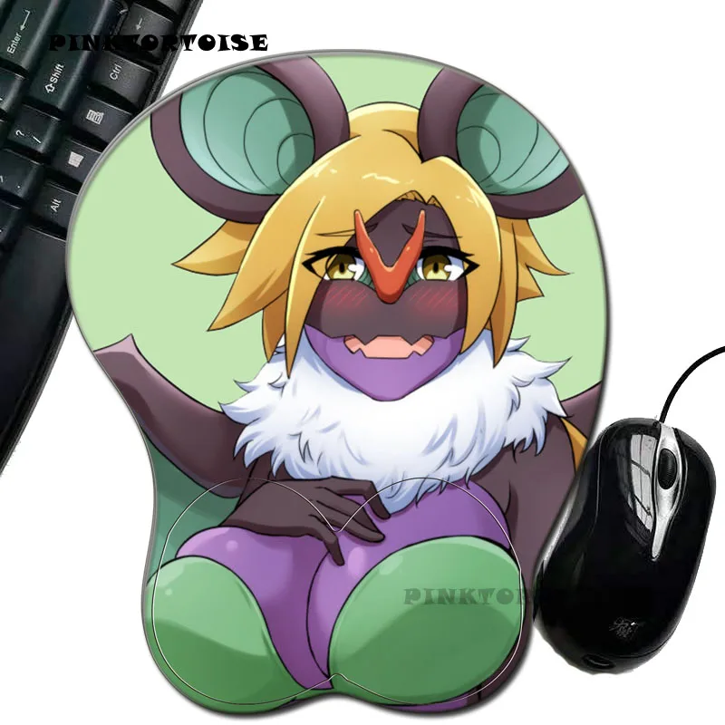 

PINKTORTOISE Greeen Bat Dragon 3d mouse pad Ergonomic Mouse Pad with Wrist Support Anime 3D Mousepad Laptop Computer Office