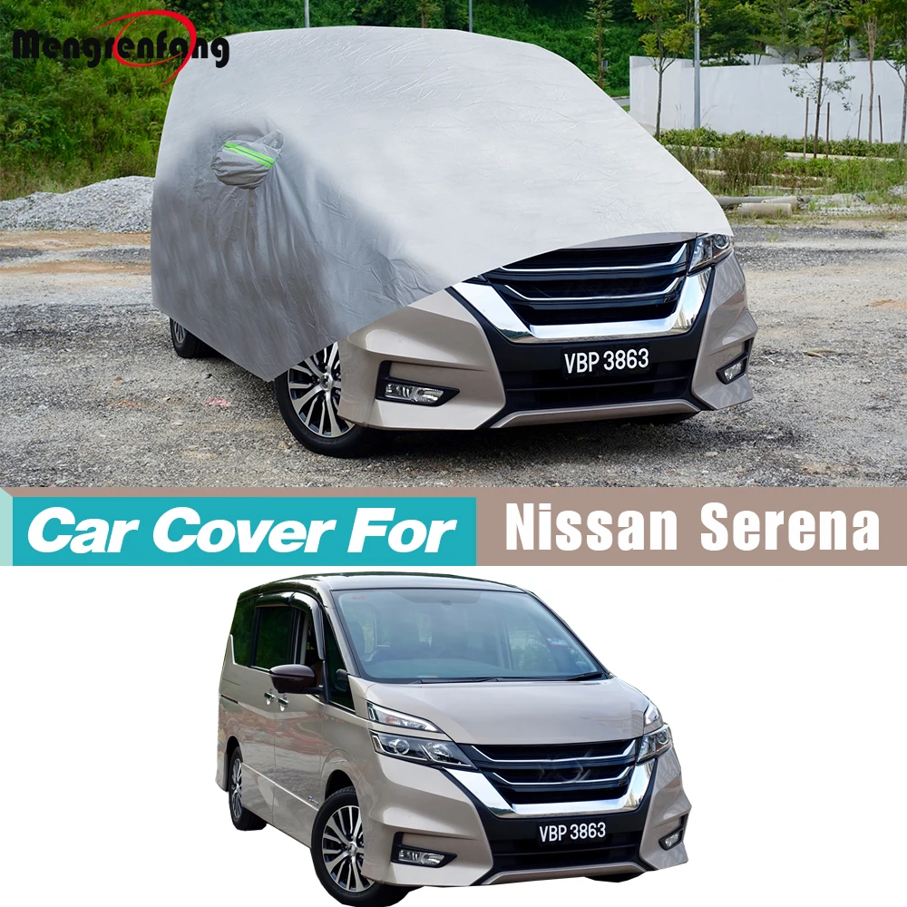 

Полный автомобильный чехол для Nissan Serena 1991-2026 MPV, уличный защитный чехол с защитой от УФ-лучей, солнца, дождя, снега, ветра и пыли
