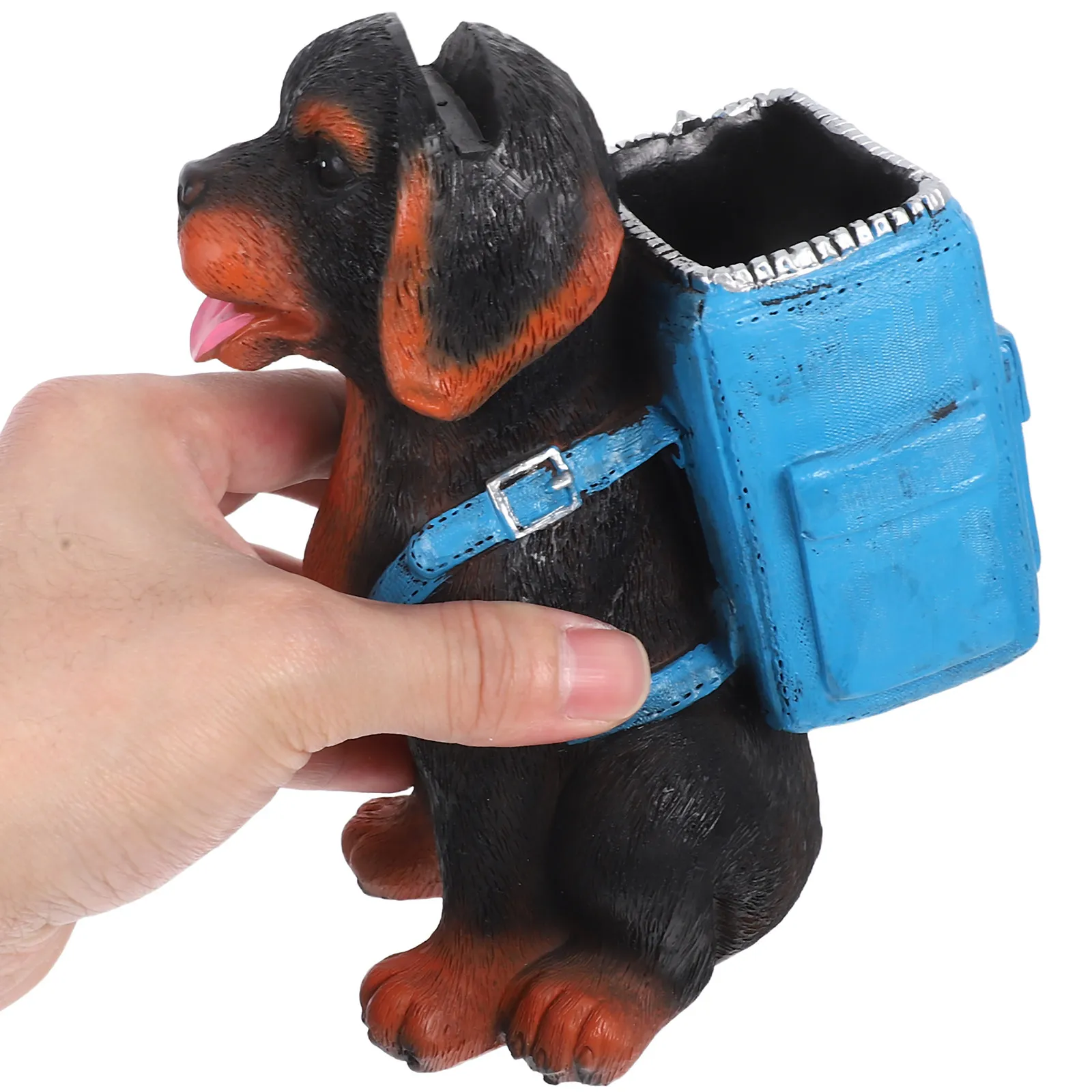 

Cute Dog Shaped Eyeglass Holder Pen Stand 2 in 1 Resin Desk Organizer Glasses Display Rack Home Office Decor Eyeglass Stand