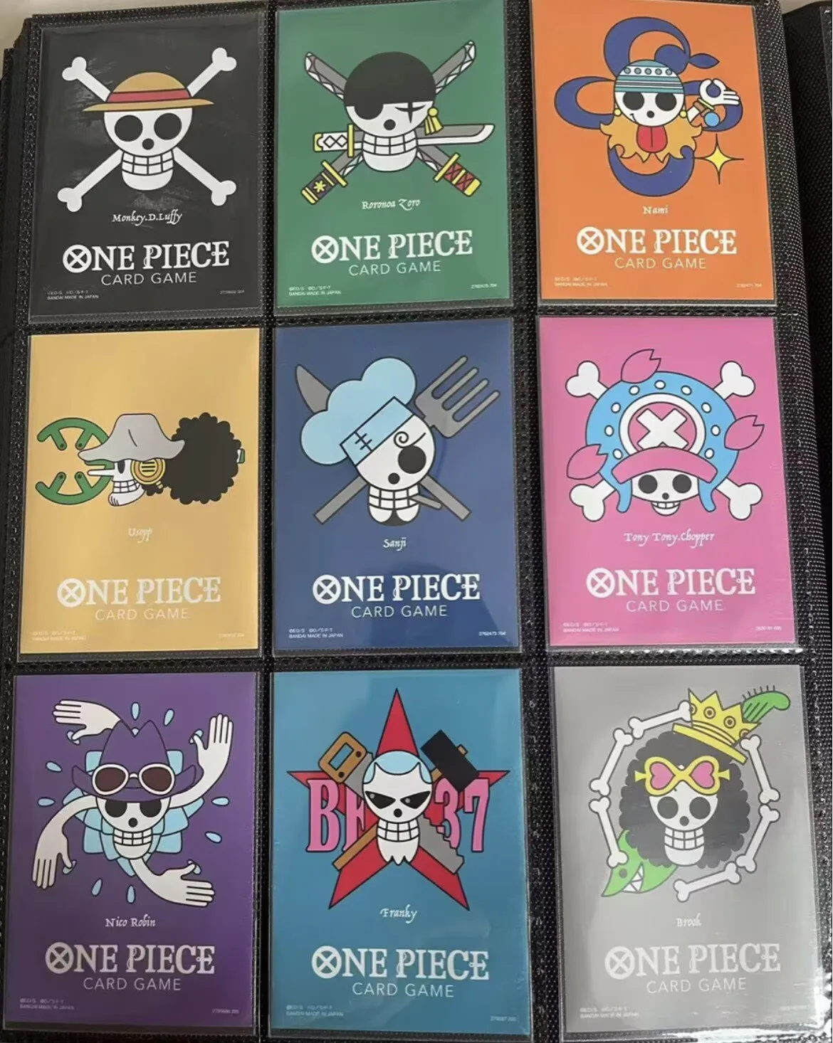Juego de cartas de One Piece Tienda oficial Fundas para tarjetas limitadas - Ace, Chopper, Blackbeard, Robin, Bonney