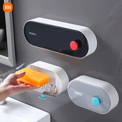 Xiaomi Wall-mounted Soap Dish with Lid Drain Soap Holder Storage Box Bathroom Shower Soap Holder Creative Bathroom Accessories