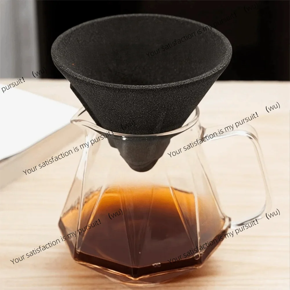 for  Cone Shape Microporous Ceramic Coffee Filter Non-Porous Portable Coffee Strainer Reusable Coffee Drip Cup Gift