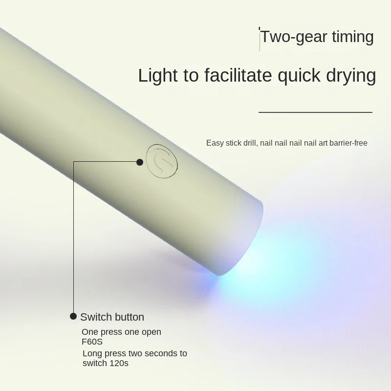 مصباح مجفف أظافر LED محمول بالأشعة فوق البنفسجية لتقليم الأظافر ، قابلة لإعادة الشحن ، أظافر جافة سريعة ، تجفيف جل ، أداة تزيين الأظافر ، استخدام الصالون المنزلي