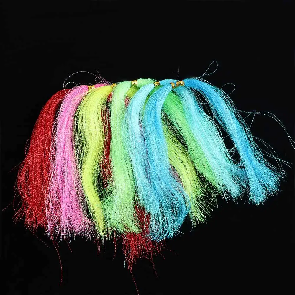 Luminous Silk Fly Tying Line Hook Decorating Assist Hook Tying Crystal Shining String Silk Twisted Strand Lure Decoration Line