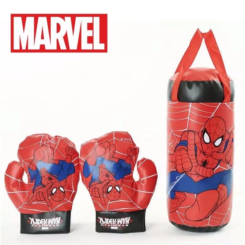 Marvel Spiderman Cartoon Cool Creative Children's Boxing Gloves Exquisite Anime Character Mini Stress Relief Sandbag Wholesale