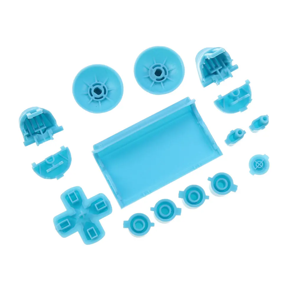 1Set untuk PS4 Pro Slim Controller JDM JDS 040 050 055 Set Lengkap Tombol Arah Kunci R1 L1 R2 L2 D-pad Joystick Kunci Arah