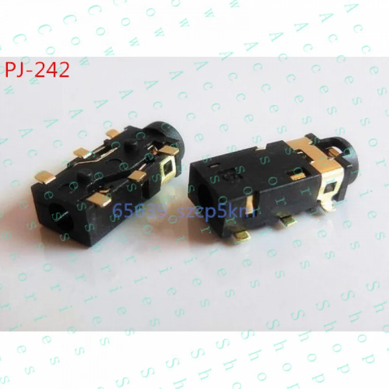 PP+ 20Pcs 2.5mm Female Audio Connector 6 Pin SMT SMD Stereo Headphone Jack PJ-242