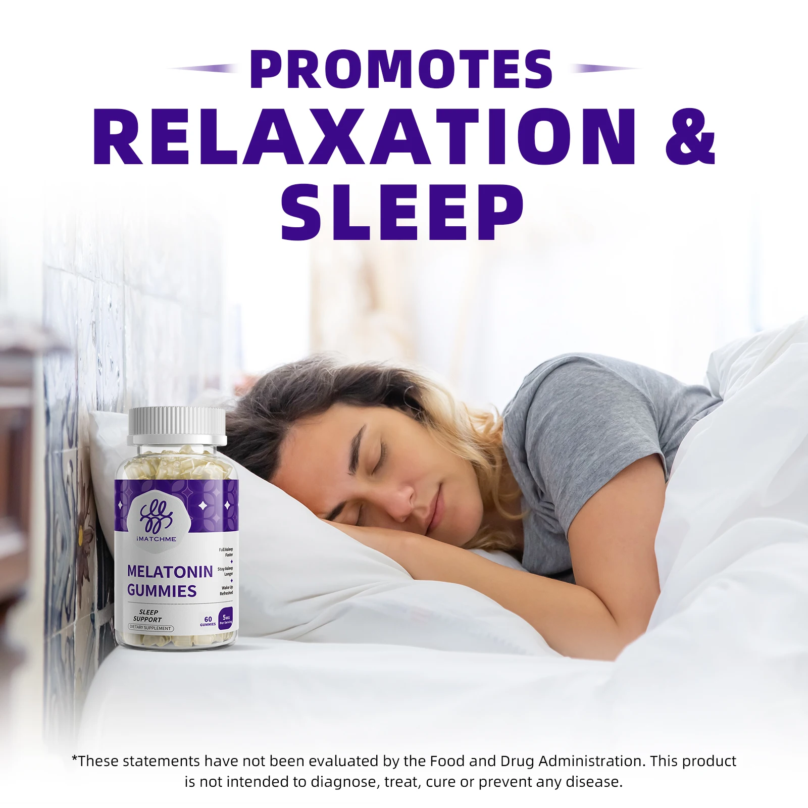 iMATCHME Gomas de Melatonina 5 - Melatonin Sleep Gummy avaliação e preço