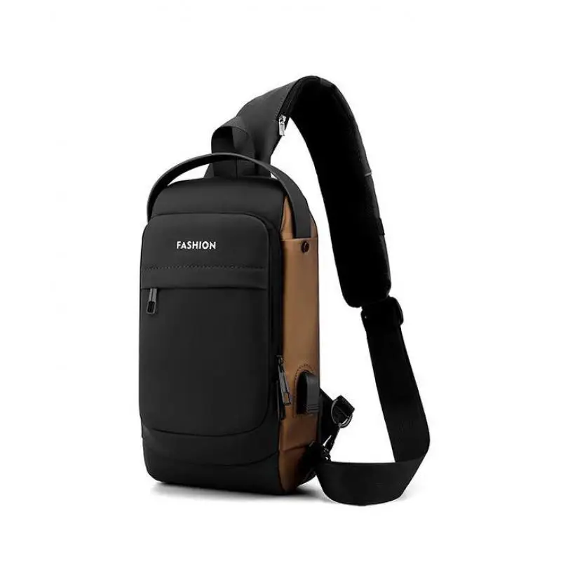 

Trendy Cool Motorcar Bag Men's Bag Crossbody Chest Bag Waterproof USB Password Lock Anti-theft sports car Bag Men's Satchel