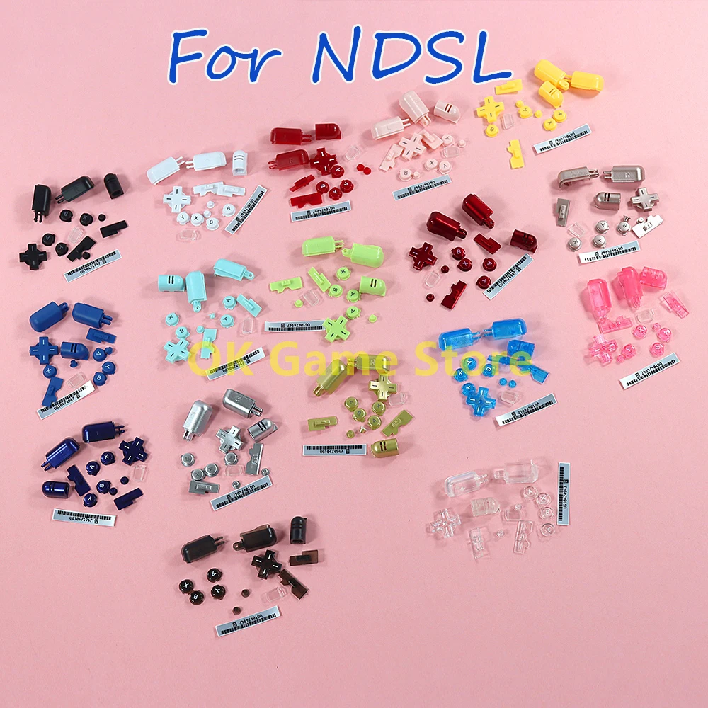 20Sets For NDSL Buttons Kit ABXY L R D Pad Cross Button Full Button Set Replacement For Nintend DS Lite NDSL Console Replacement