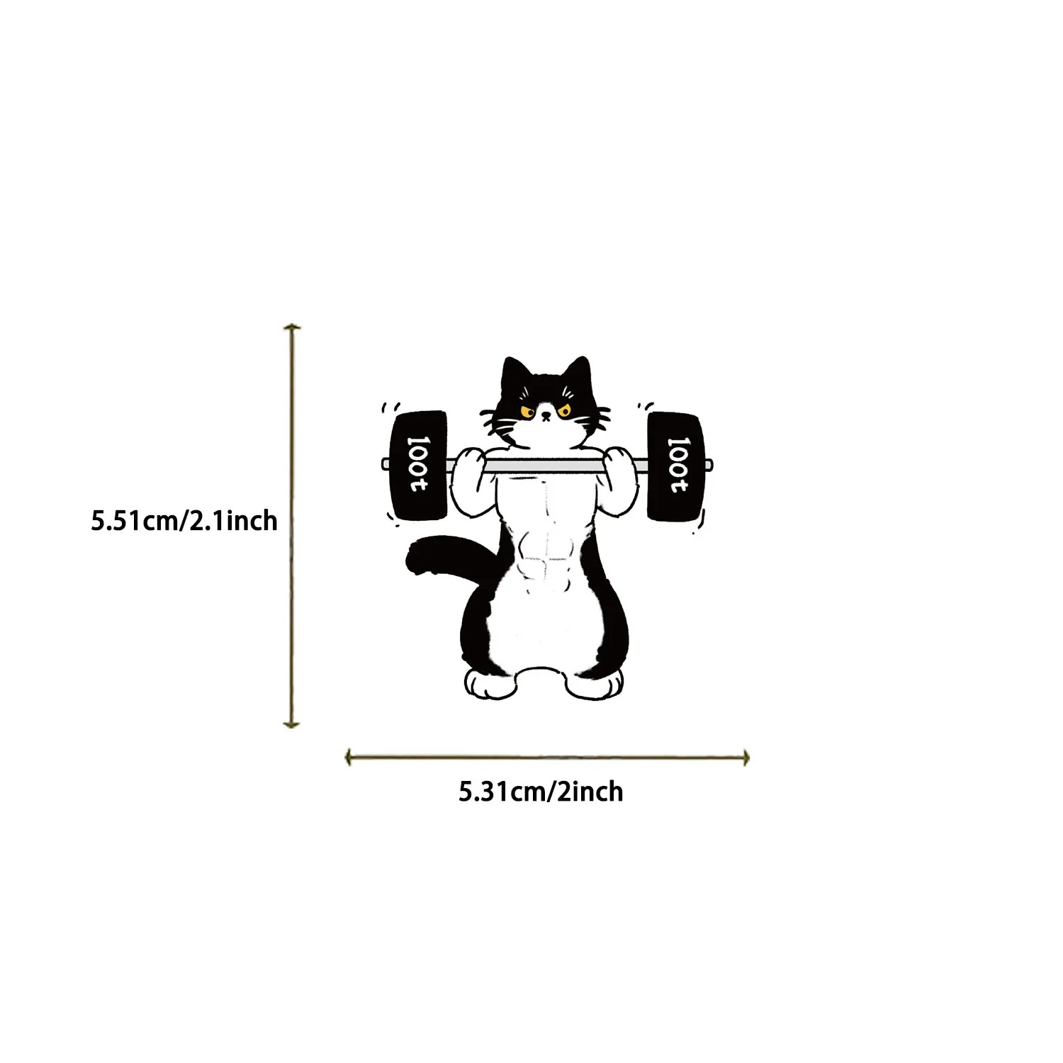 50pcs Cow Cat Stickers suitablefor Notebook computer Luggage  Refrigerator skate boards phone cases sticker