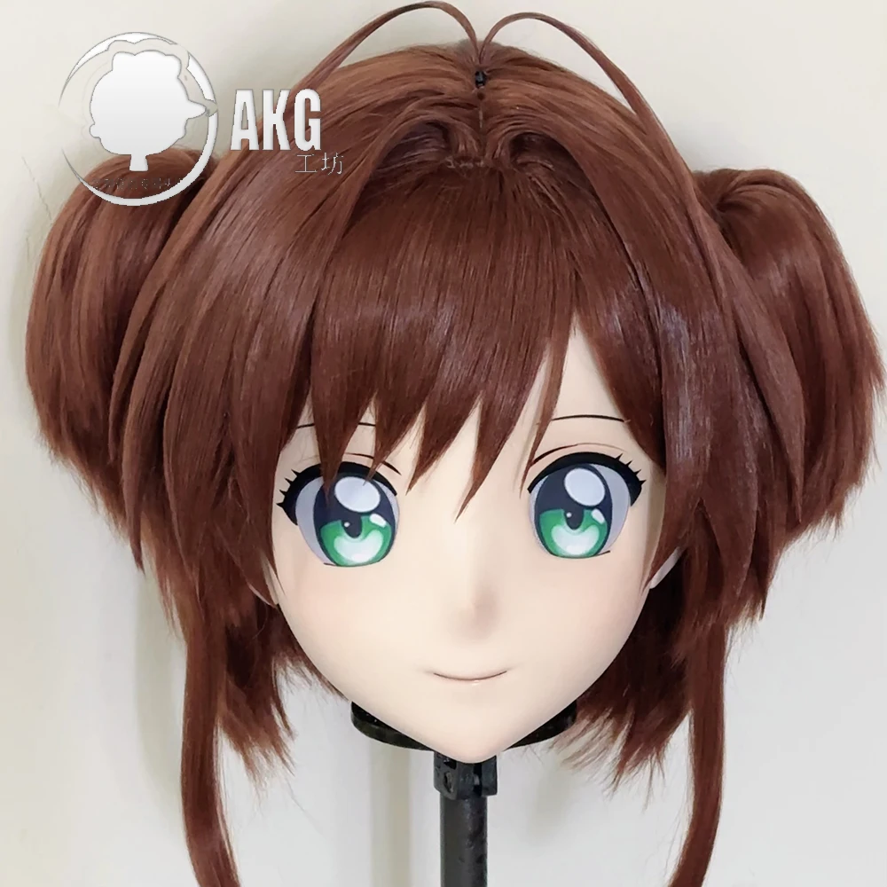 

(AL204)Customize Character Crossdressing Female/Girl Resin Full/Half Head With Lock Anime Cosplay Japanese Animego Kigurumi Mask