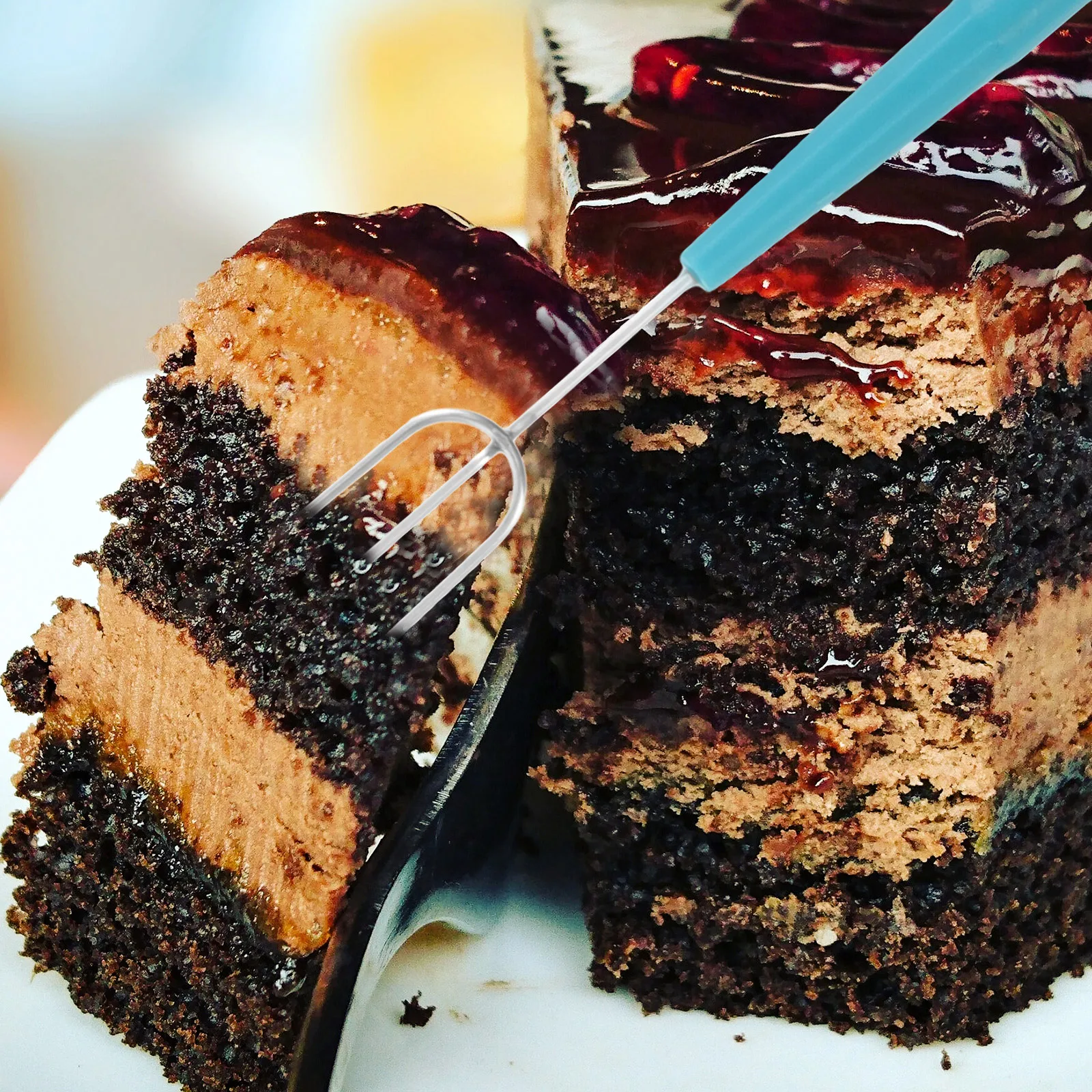 

10 шт., набор вилок для шоколада, вилки из нержавеющей стали, гаджет для выпечки для дома, пекарни, ресторана, кухонная утварь, инструменты