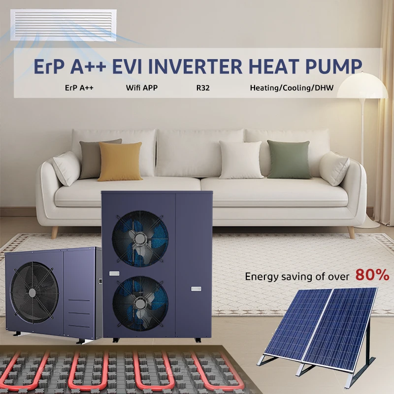 Germany Wifi Panel Solar Water Heater Bracket Air Heat Pump Heat Pump Water Heater System