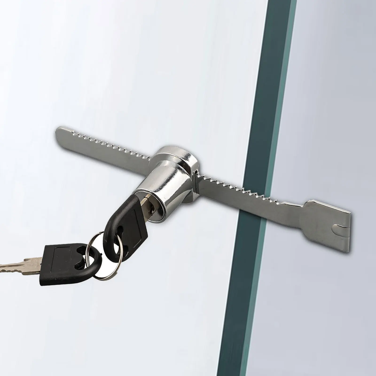 Comfortable Grip Glass Sliding Door Lock Multiple Stores Sliding Showcase Glass Lock Stores Applicable Zinc Alloy