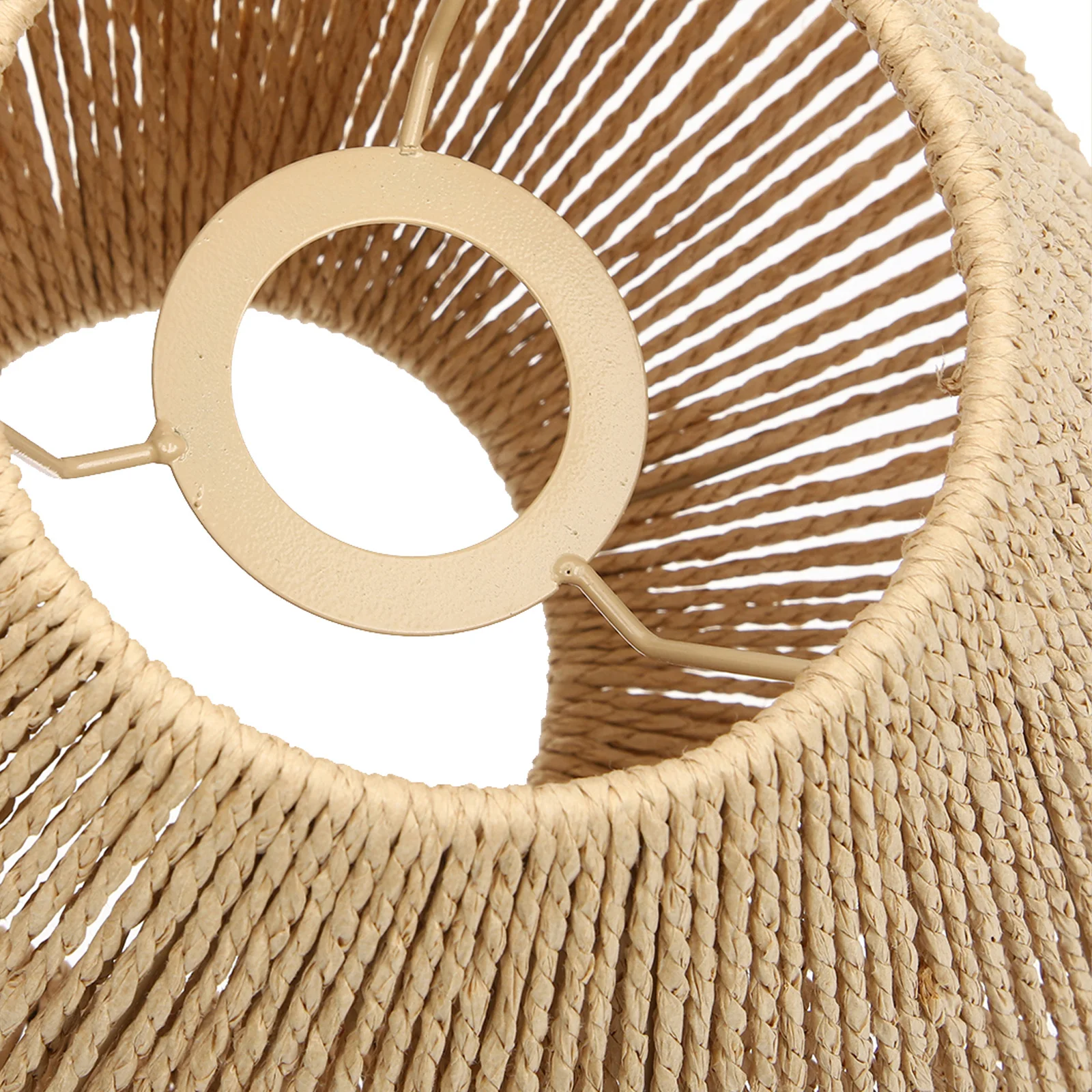 

Vintage Woven Lamp Shade Rustic Hanging Lamp Cover Bedroom Living Room Ceiling Light Cover Decorative Lampshade for Warm Cozy