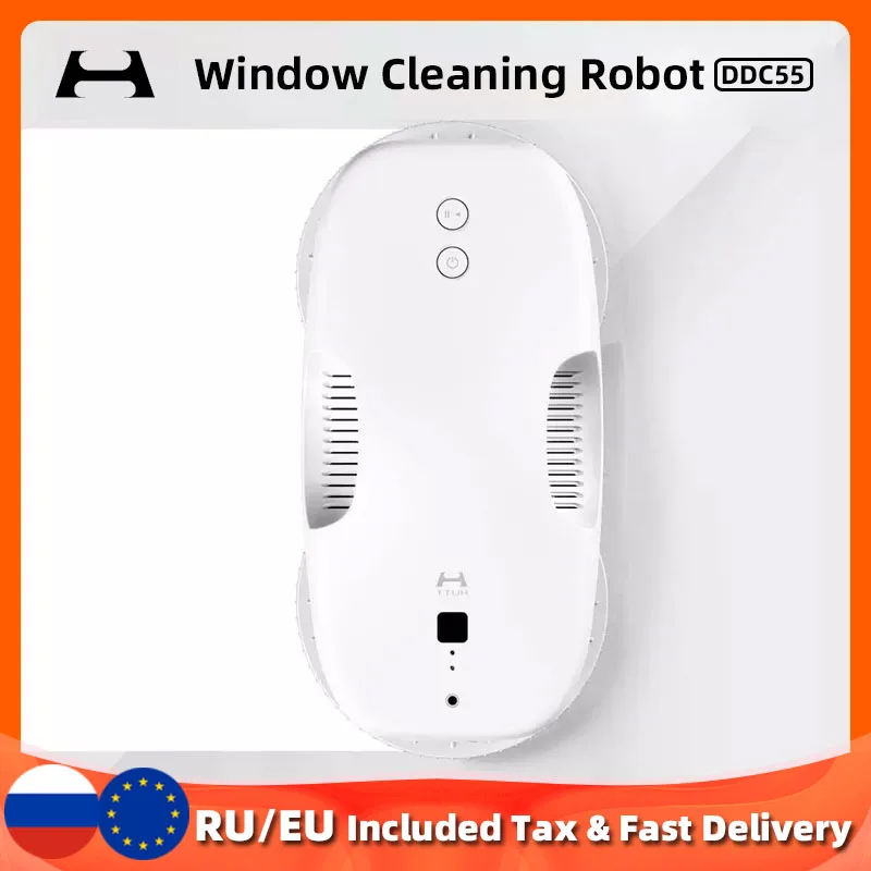 HUTT DDC55 Window Cleaning Robot Robotic Washing Vacuum Cleaner Glass Wiper Washer for Smart Home Appliance with Remote Control