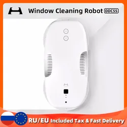 HUTT DDC55 Window Cleaning Robot Robotic Washing Vacuum Cleaner Glass Wiper Washer for Smart Home Appliance with Remote Control