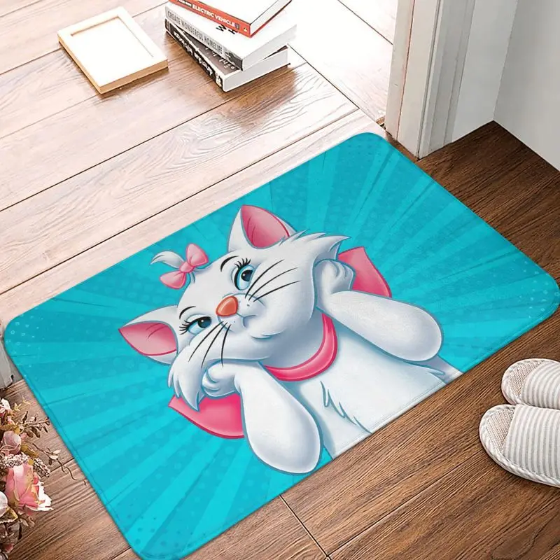 Custom Marie Cat Front Door Floor Entrance Mat Indoor Bath Kitchen Doormat Bedroom Carpet Rug