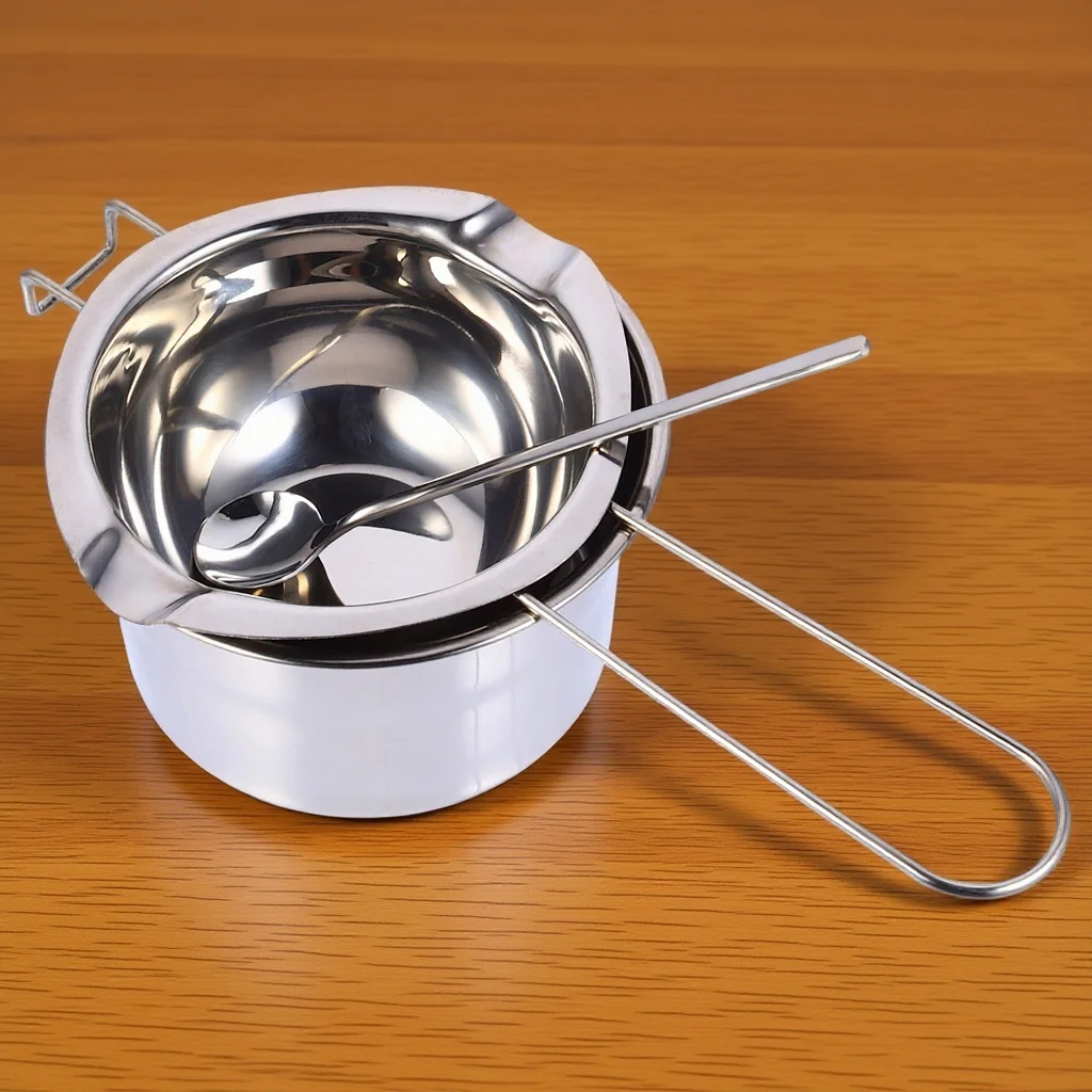 1 Set Stainless Steel Chocolate Melting Pot Multi-Functional Cook Pot For Butter Cheese Caramel Camping Hiking Picnic Cookware