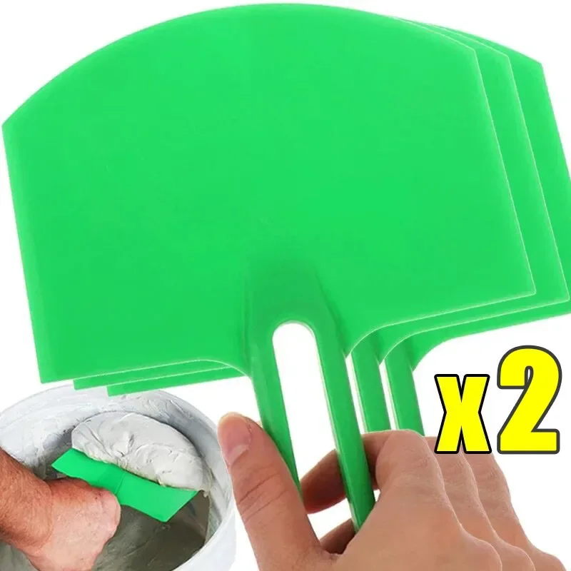 2/1pcs Curved Bucket Scoops Putty Knife Scraper Spackle Paint Drywall Finishing Plaster Scraping Decals Patch Construction Tools