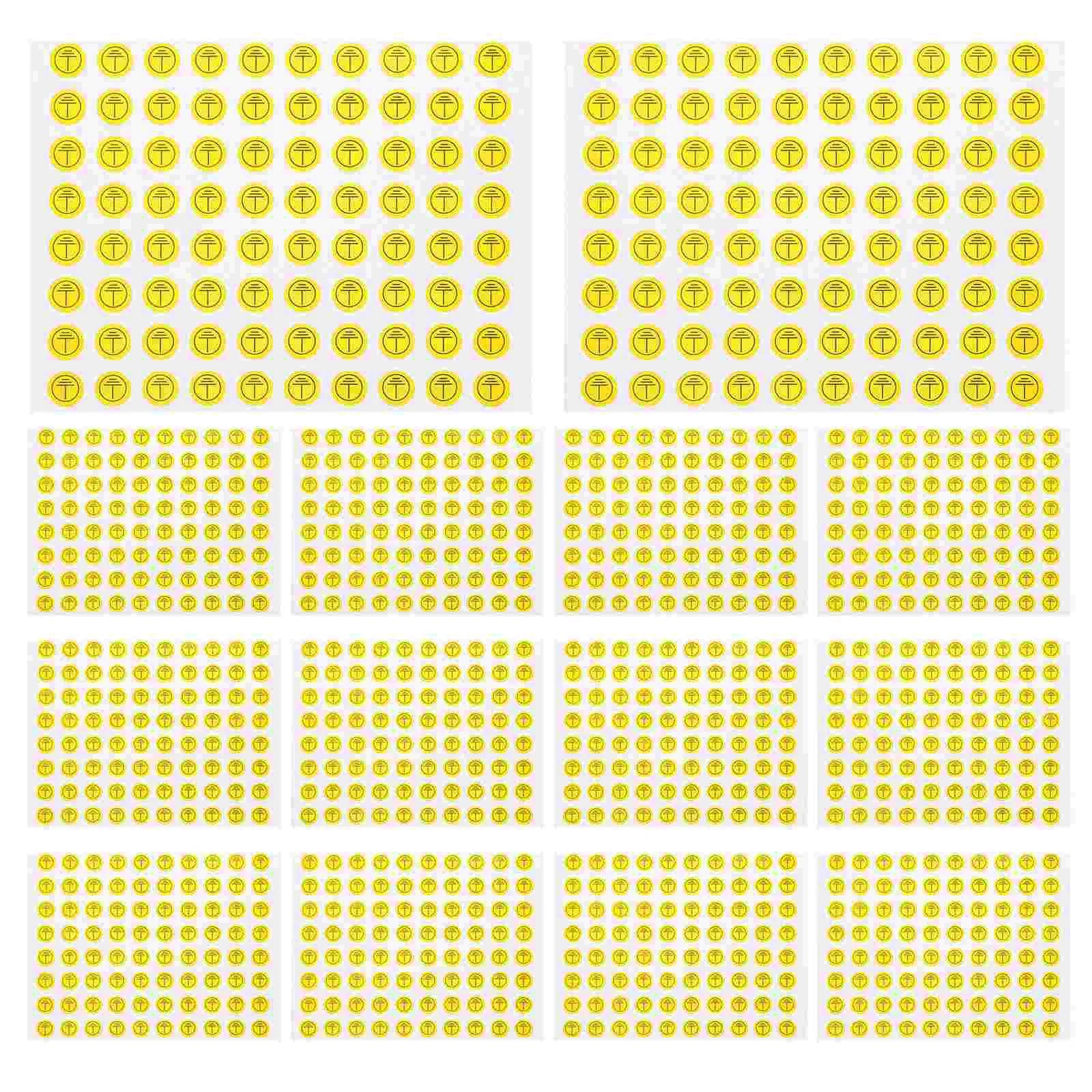 800 Stück Erdungs-Symbol-Etiketten, Erdungsschild, Warnung, Aufkleber für elektrische Panels im Freien